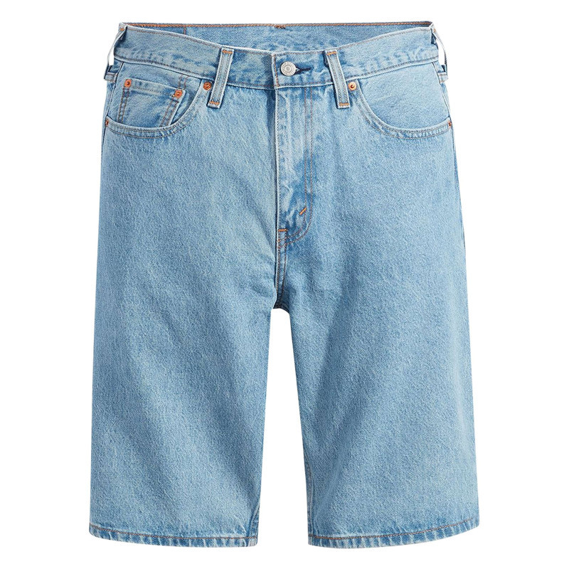 Levi's® - Bermuda 469 En Coton Bleu à Coupe Droite Pourvu De Multiples Poches - Bleu