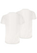 Thumbnail Lot de 2 t-shirts en coton blancs à coupe droite et cols ronds - Image 2