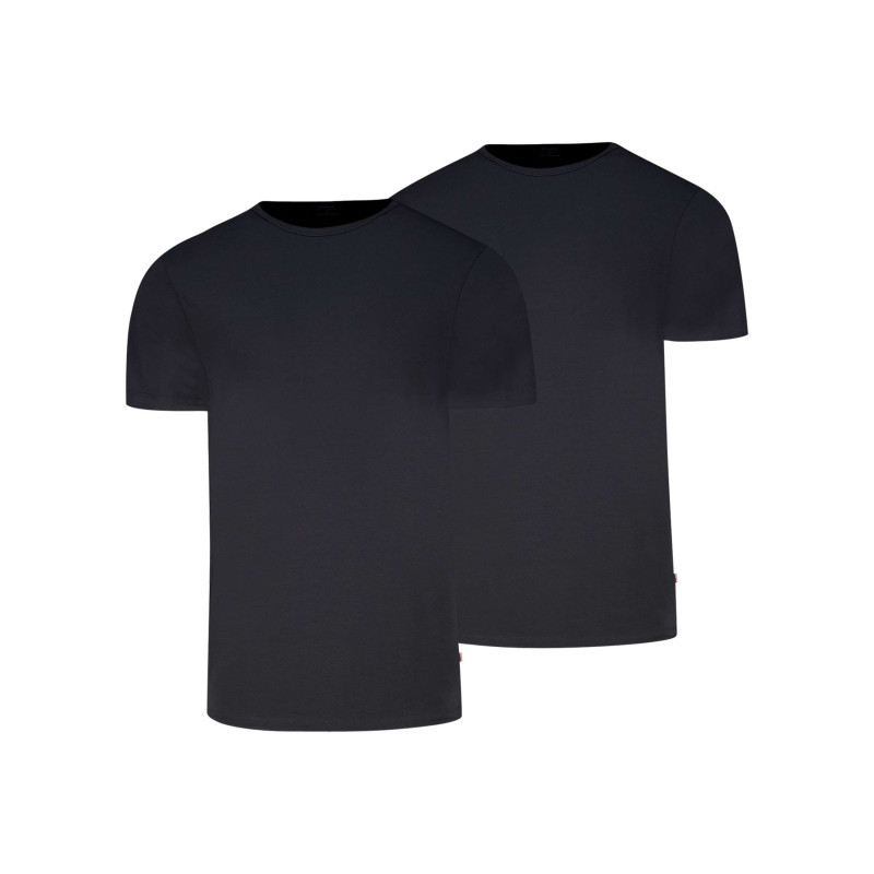 Levi's® - Lot De 2 T-shirts En Coton Noirs à Coupe Droite Et Cols Ronds - Noir Levi's® - Lot De 2 T-shirts En Coton Noirs à Coupe Droite Et Cols Ronds - Noir