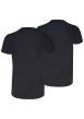 Thumbnail Lot de 2 t-shirts en coton noirs à coupe droite et cols ronds - Image 2