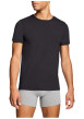 Thumbnail Lot de 2 t-shirts en coton noirs à coupe droite et cols ronds - Image 3
