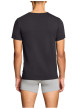 Thumbnail Lot de 2 t-shirts en coton noirs à coupe droite et cols ronds - Image 4