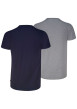 Thumbnail Lot de 2 t-shirts en coton multicolores à coupe droite et cols ronds - Image 2
