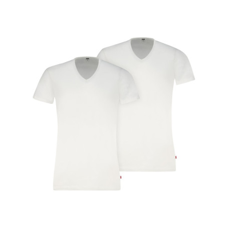 Lot de 2 t-shirts en coton blancs à coupe...