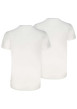 Thumbnail Lot de 2 t-shirts en coton blancs à coupe droite et de cols en v - Image 2