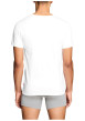 Thumbnail Lot de 2 t-shirts en coton blancs à coupe droite et de cols en v - Image 4