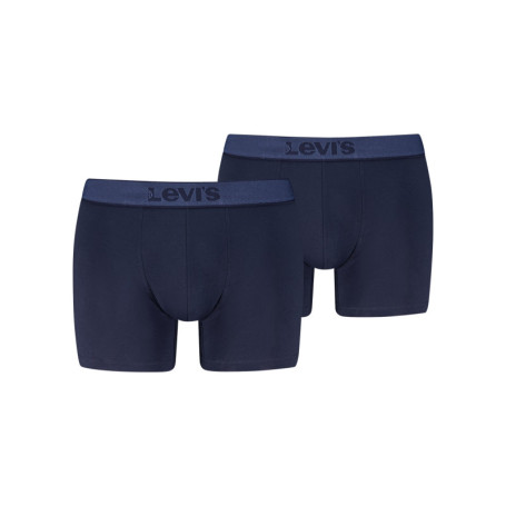 Lot de 2 boxers en coton marine pourvus de...
