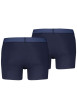Thumbnail Lot de 2 boxers en coton marine pourvus de ceintures élastiquées - Image 2