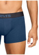 Thumbnail Lot de 2 boxers en coton marine pourvus de ceintures élastiquées - Image 5