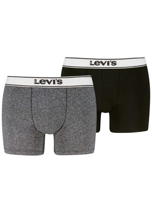 Lot de 2 boxers en coton multicolores pourvus de ceintures élastiquées