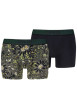 Thumbnail Lot de 2 boxers en coton verts pourvus de ceintures élastiquées