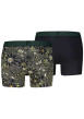 Thumbnail Lot de 2 boxers en coton verts pourvus de ceintures élastiquées - Image 2