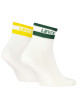 Thumbnail Lot de 2 paires de chaussettes en coton mélangé multicolores à rayures - Image 2