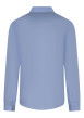 Thumbnail Chemise en coton bleu ciel unie avec une coupe slim et un col français - Image 2