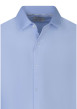 Thumbnail Chemise en coton bleu ciel unie avec une coupe slim et un col français - Image 3