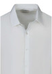 Thumbnail Chemise en coton blanche unie avec un col français et une coupe slim - Image 3