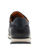 Thumbnail Sneakers bleu marine à talon plat avec un empiècement en cuir sur le pourtour - Image 6