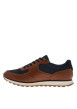 Thumbnail Sneakers Cognac à talon plat avec un empiècement en cuir sur le pourtour - Image 2