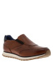 Thumbnail Sneakers en cuir cognac à talon plat avec une fermeture slip-on - Image 3