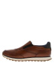 Thumbnail Sneakers en cuir cognac à talon plat avec une fermeture slip-on - Image 2