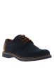 Thumbnail Derbies bleu marine à talon décroché bas avec des lacets ronds - Image 3