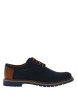 Thumbnail Derbies bleu marine à talon décroché bas avec des lacets ronds