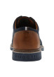 Thumbnail Derbies bleu marine à talon décroché bas avec des lacets ronds - Image 6