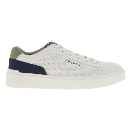 Sneakers blanches à talon plat avec un...