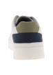 Thumbnail Sneakers blanches à talon plat avec un contrefort en cuir nubuck vert - Image 6