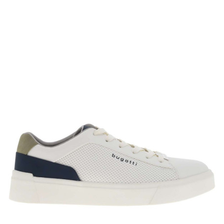 Sneakers blanches à talon plat avec un...