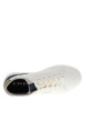 Thumbnail Sneakers blanches à talon plat avec un contrefort en cuir nubuck vert - Image 4