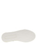 Thumbnail Sneakers blanches à talon plat avec un contrefort en cuir nubuck vert - Image 5