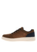 Thumbnail Sneakers cognac à talon plat avec des lacets et un zip latéral - Image 2