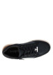 Thumbnail Sneakers bleu marine à talon plat avec un zip latéral et des lacets plats - Image 4