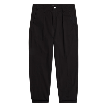 Pantalon chino noir uni avec une coupe droite...