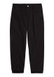 Thumbnail Pantalon chino noir uni avec une coupe droite et 5 poches et 2 pinces