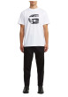 Thumbnail Pantalon chino noir uni avec une coupe droite et 5 poches et 2 pinces - Image 5
