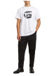 Thumbnail Pantalon chino noir uni avec une coupe droite et 5 poches et 2 pinces - Image 6