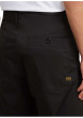 Thumbnail Pantalon chino noir uni avec une coupe droite et 5 poches et 2 pinces - Image 7