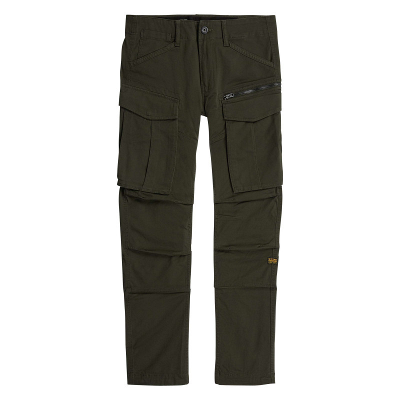G-star Raw - Pantalon Cargo En Coton Biologique Kaki Uni Avec Une Coupe Droite - Vert