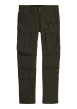 Thumbnail Pantalon cargo en coton biologique kaki uni avec une coupe droite