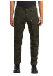 Thumbnail Pantalon cargo en coton biologique kaki uni avec une coupe droite - Image 3