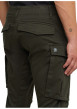 Thumbnail Pantalon cargo en coton biologique kaki uni avec une coupe droite - Image 6
