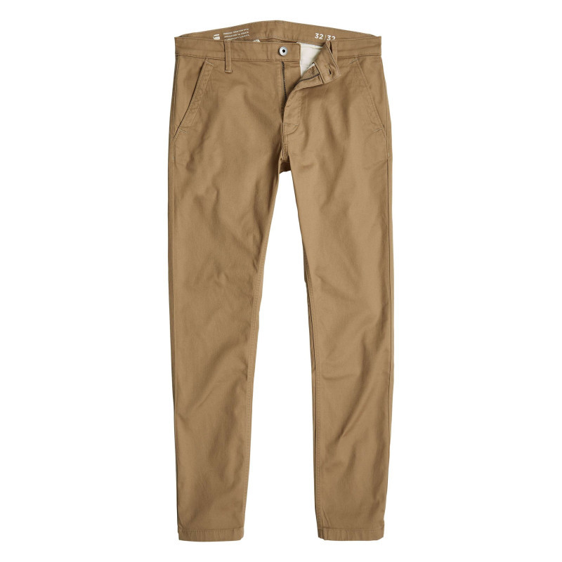 G-star Raw - Pantalon Chino En Coton Beige Uni Avec Une Coupe Skinny Et 4 Poches - Beige