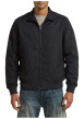 Thumbnail Blouson noir uni avec une coupe droite et un col montant boutonné - Image 3