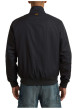Thumbnail Blouson noir uni avec une coupe droite et un col montant boutonné - Image 4