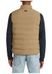 Thumbnail Doudoune sans manche beige unie avec une coupe droite et un col montant - Image 4