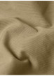 Thumbnail Veste en coton beige unie avec une coupe droite et un col à revers cranté - Image 2