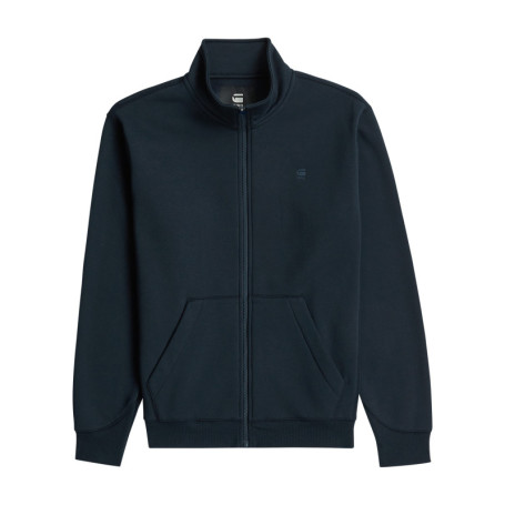 Sweat zippé bleu marine uni avec une coupe...