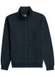 Thumbnail Sweat zippé bleu marine uni avec une coupe droite et un col montant